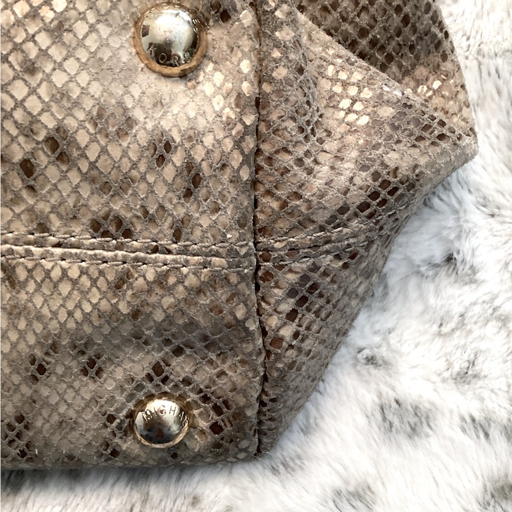 Michael Michael Kors Large Python Embossed Tote - image 6